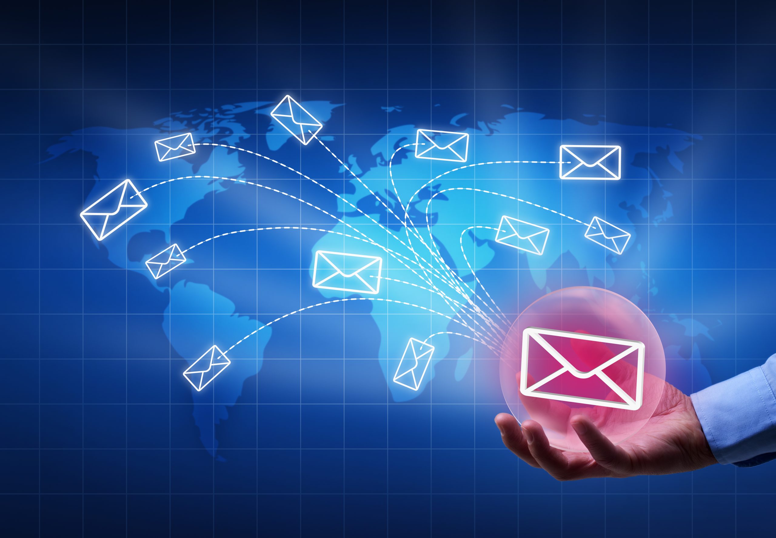 Emails being sent globally